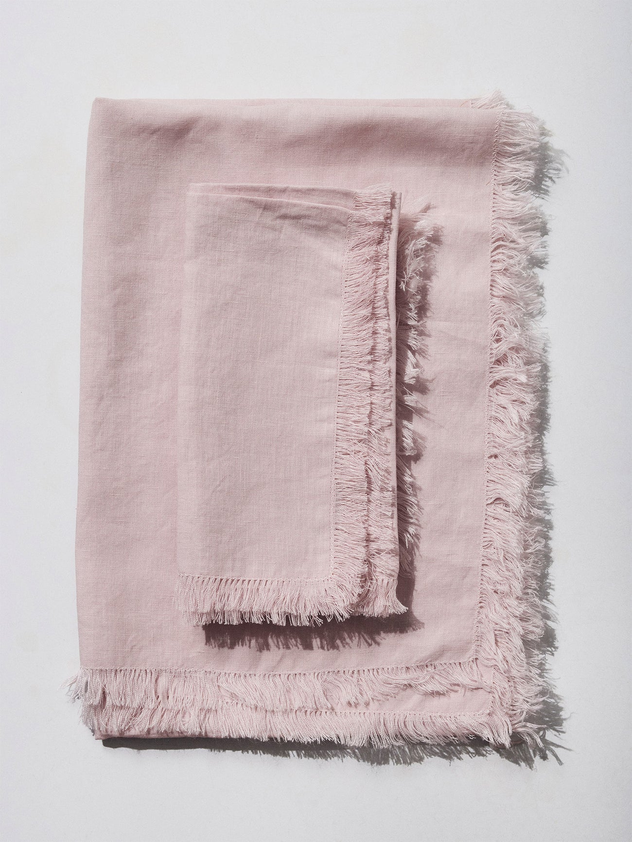 førs studio table runner and napkin set - blush (40% off at checkout)