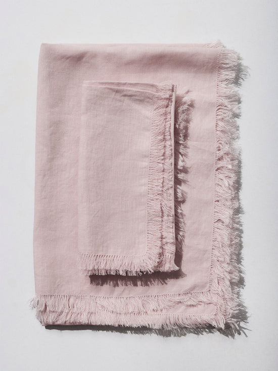førs studio table runner and napkin set - blush (40% off at checkout)