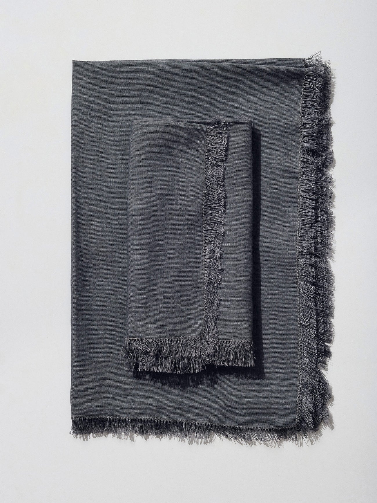 førs studio table runner and napkin set - slate (40% off at checkout)