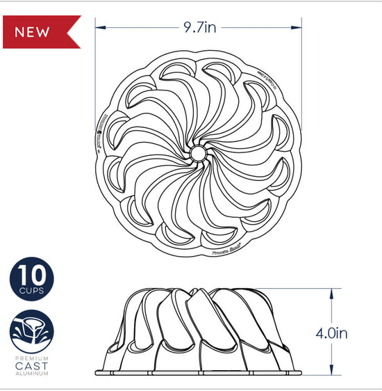 Bundt Pirouette Pan (10cup)