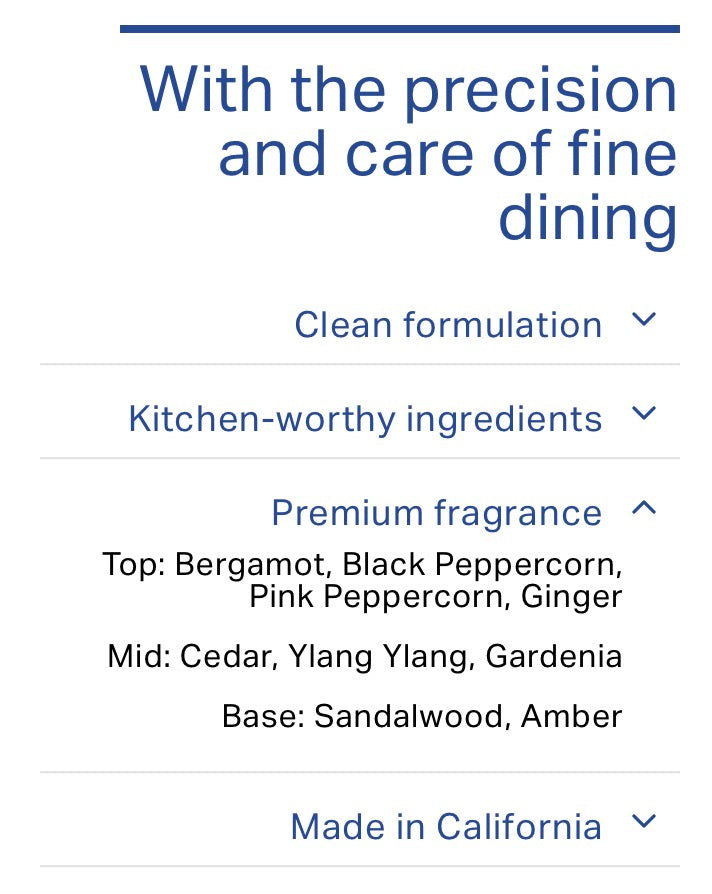 After-Cooking Hand Scrub Bergamot & Pepper