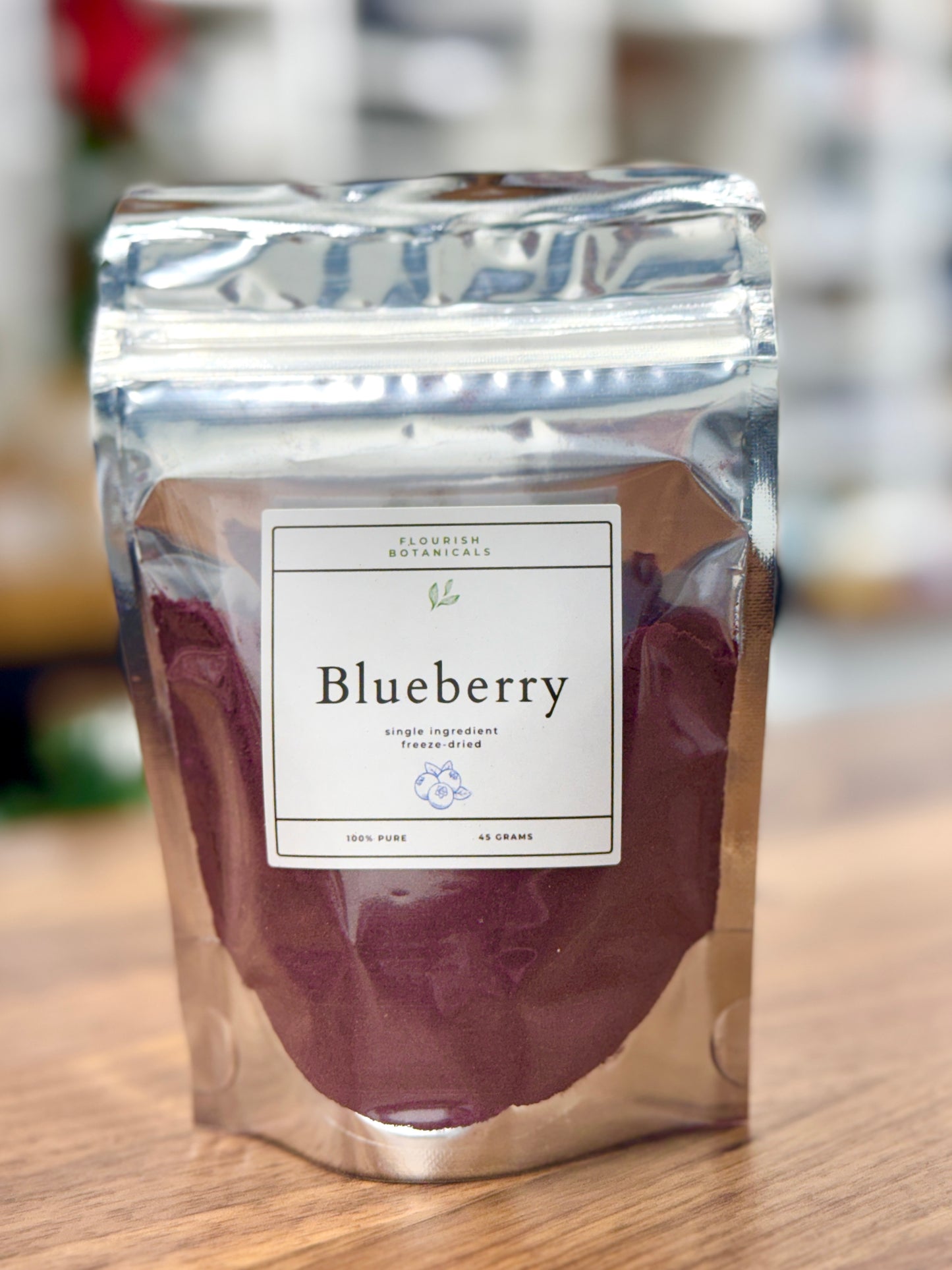 Freeze Dried Blueberry Powder - 45g - Flourish Botanicals
