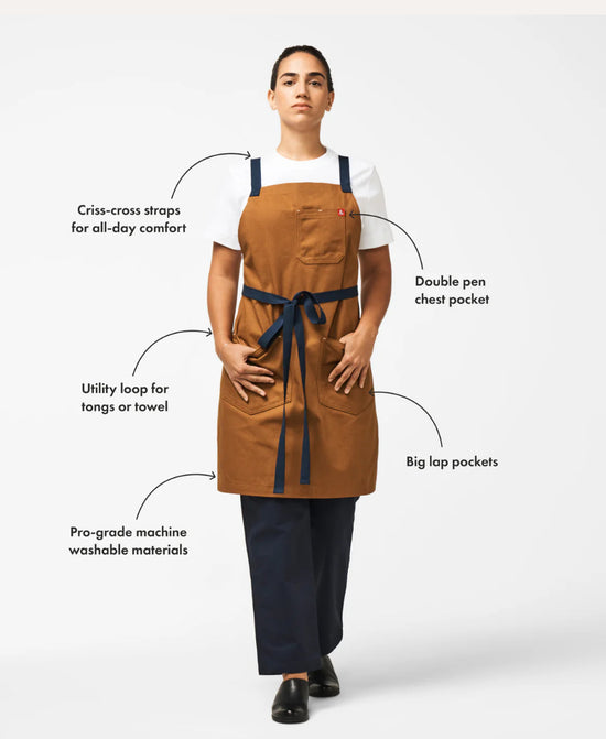 Hedley & Bennett The All Day Crossback Apron - Rifle Herb Garden