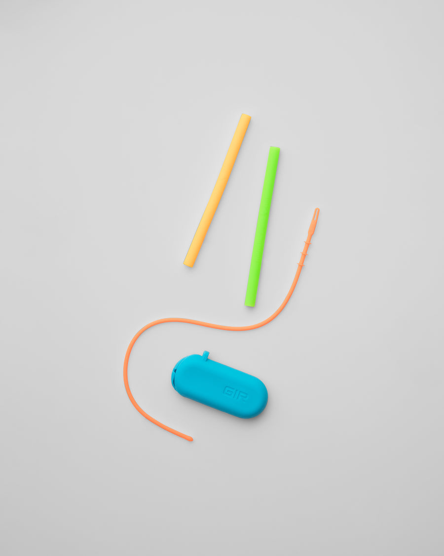 GIR KIDS Silicone Straw 2-pack Citrus
