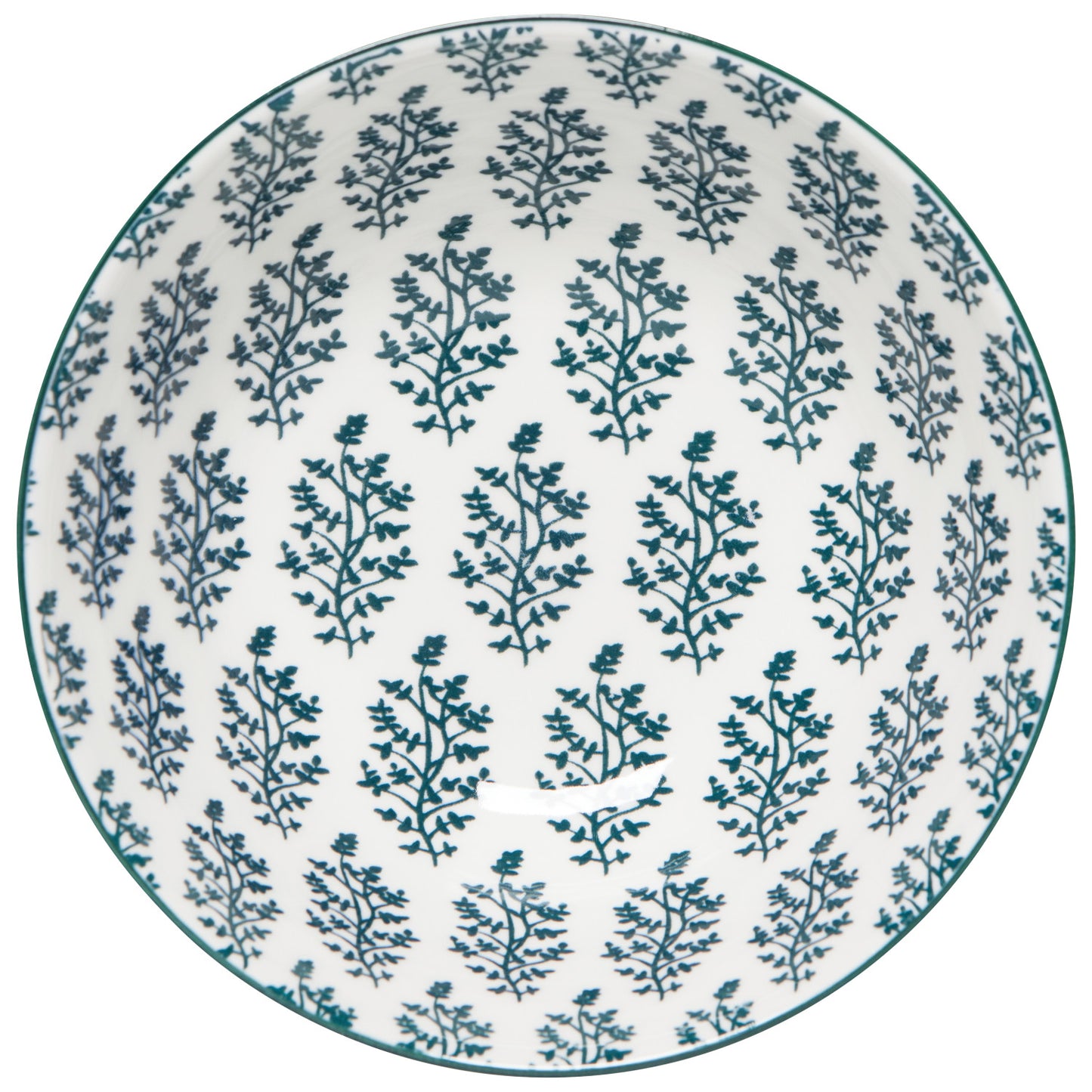 Imperial Fern Stamped Bowl - Medium 6.5"