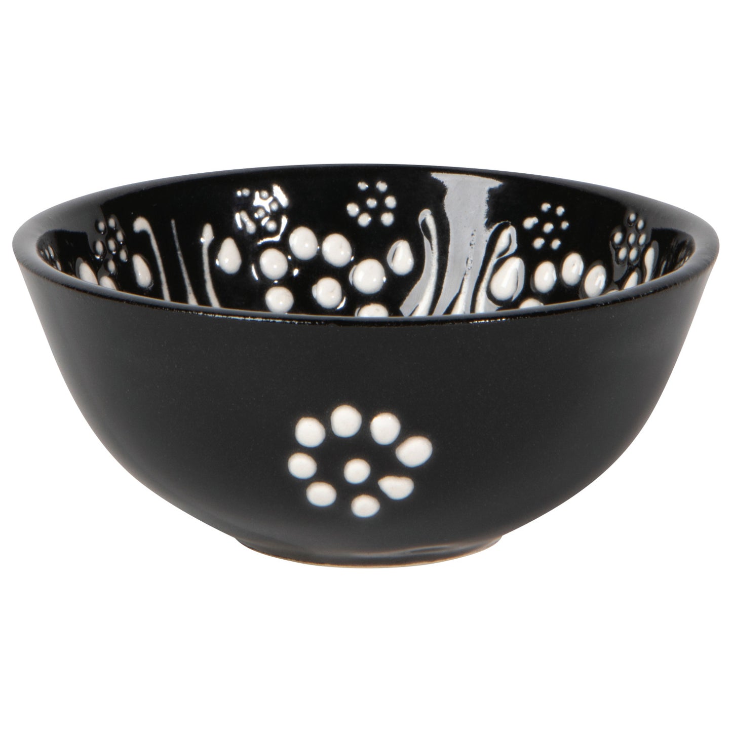 Hand-painted Turkish Bowl 3.5" - Evani Black