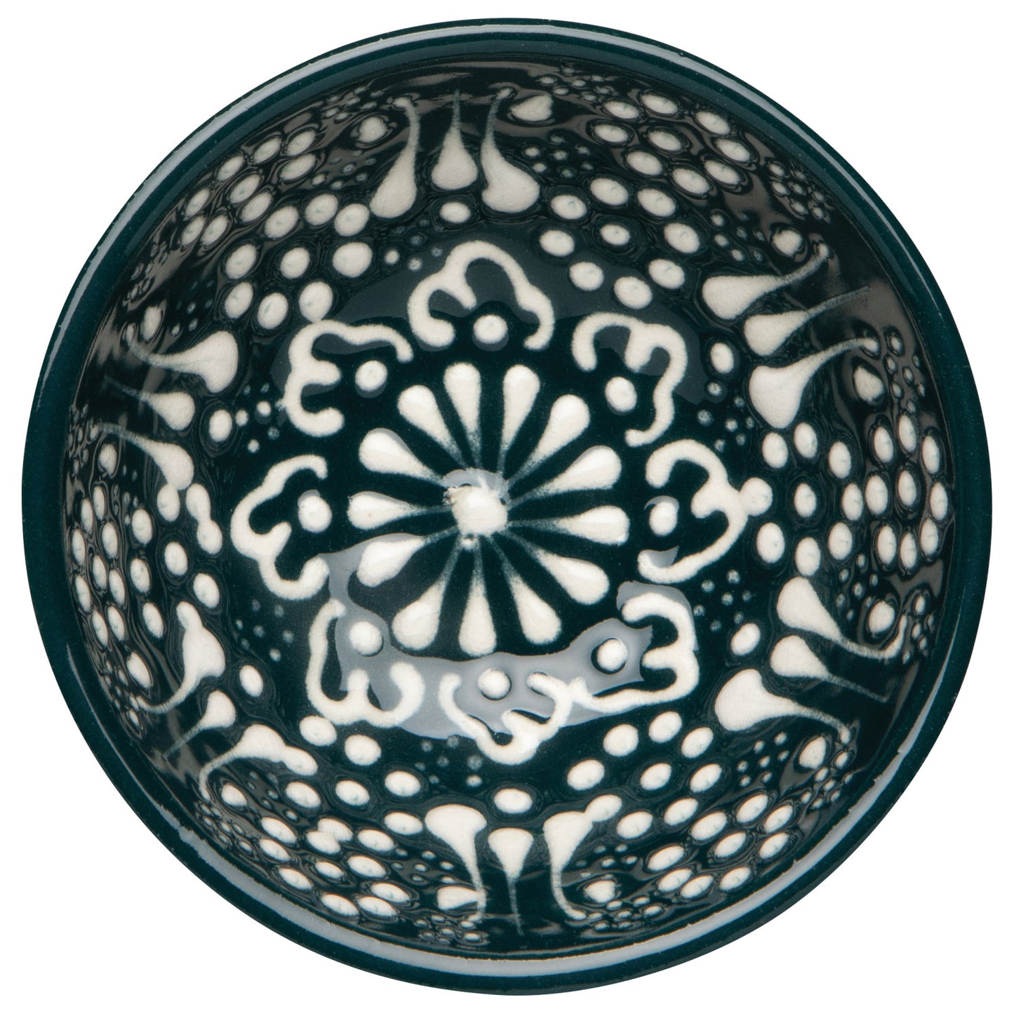 Hand-painted Turkish Bowl 3.5" - Evani Forest