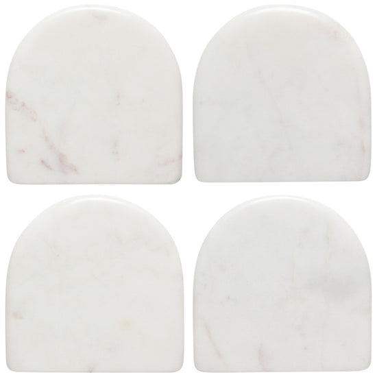 Marble Coasters - White Arch Marble set/4 (40% off at checkout)