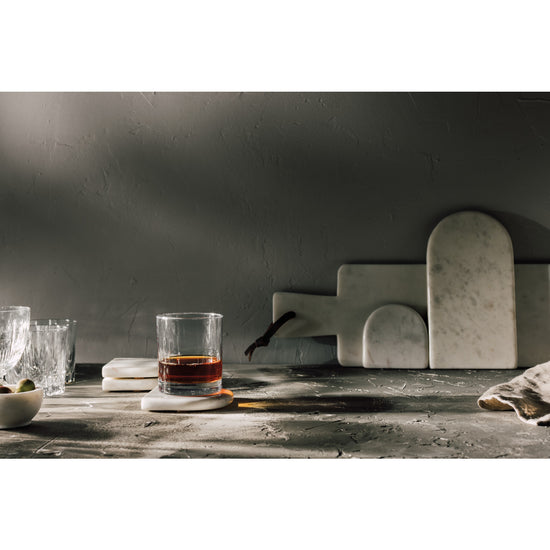 Marble Coasters - White Arch Marble set/4 (40% off at checkout)