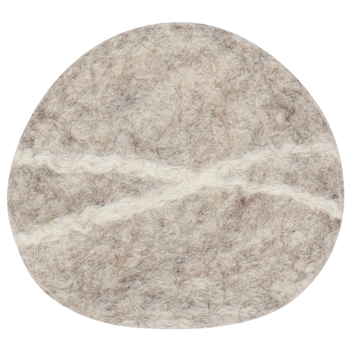 Striato Felt Wool Coasters Set/4 - Flint