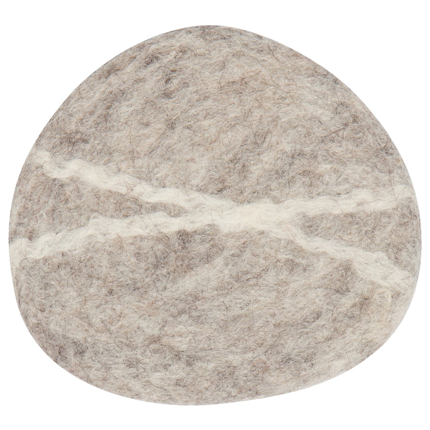 Striato Felt Wool Coasters Set/4 - Flint
