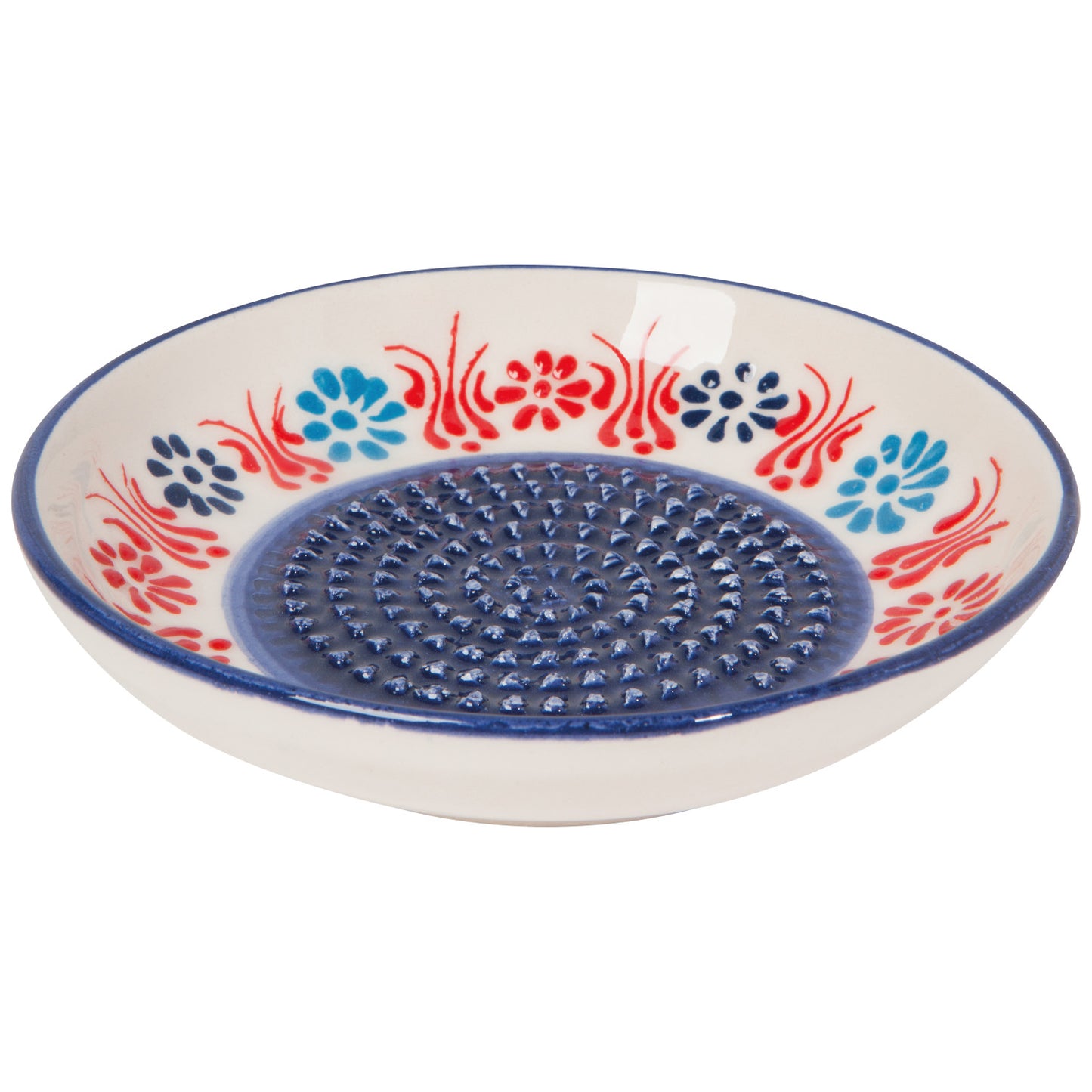 Ginger Grater - Evani Multi White (Turkish Hand-painted)