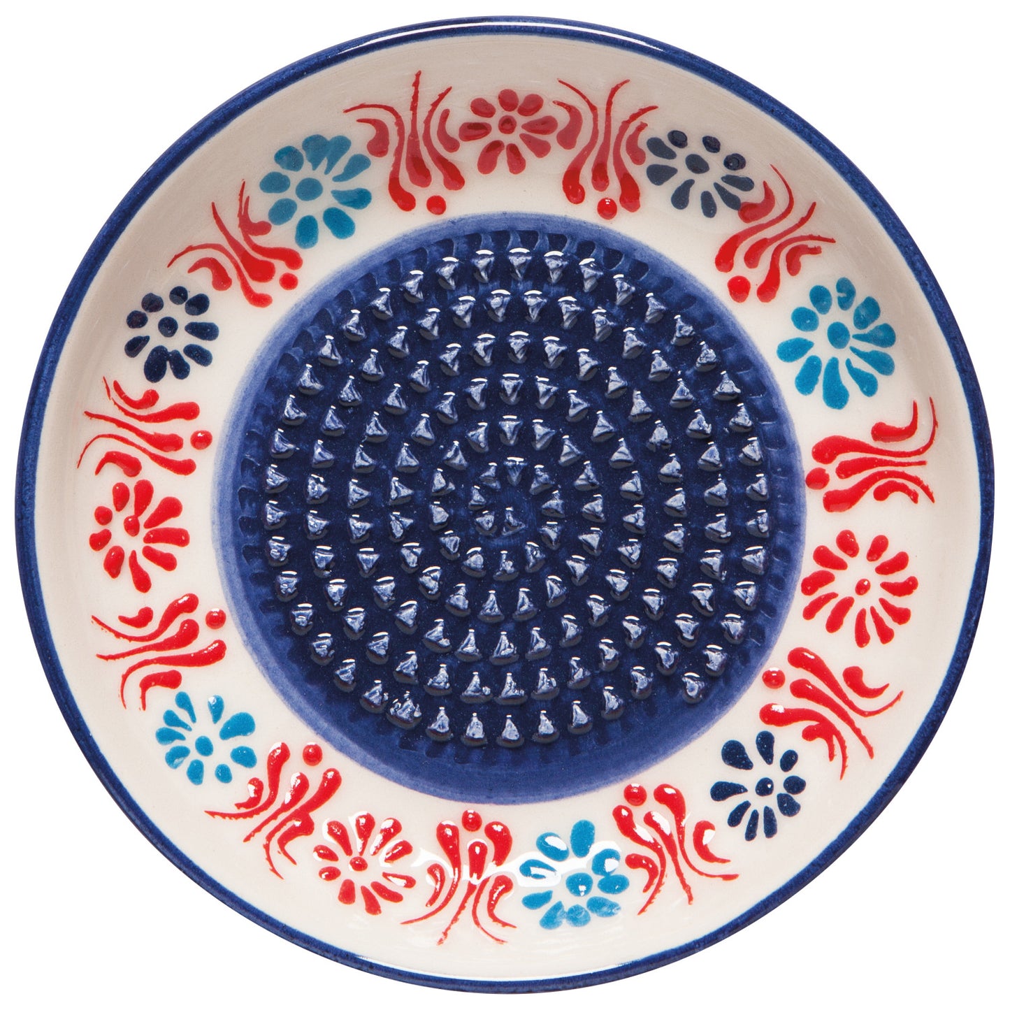 Ginger Grater - Evani Multi White (Turkish Hand-painted)