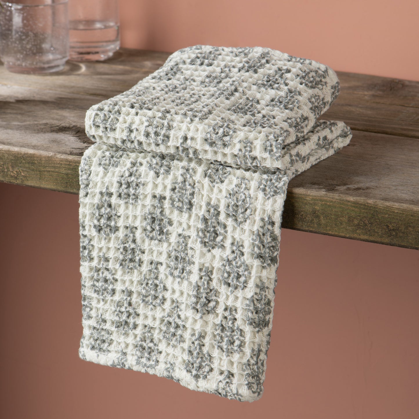Waffle Tea Towel Blomma Block Print