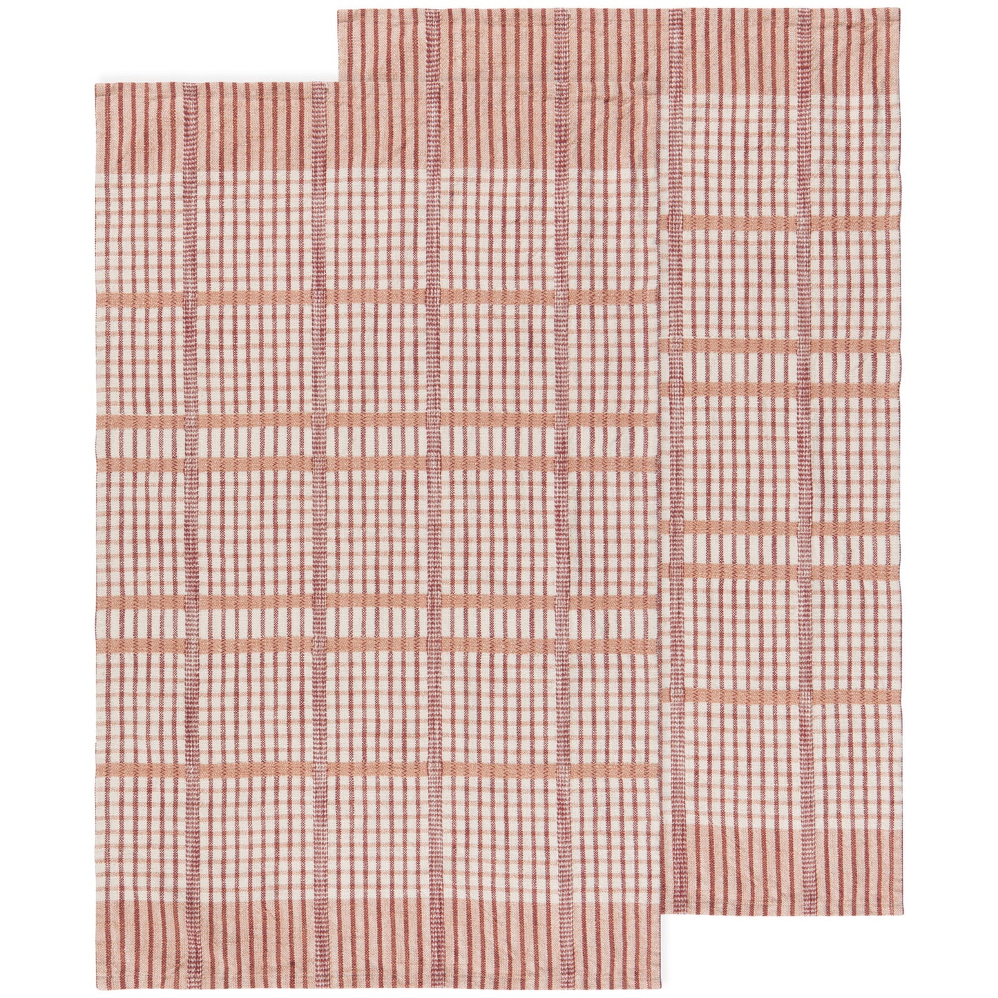 Bisque Finley Check Dishtowels Set of 2