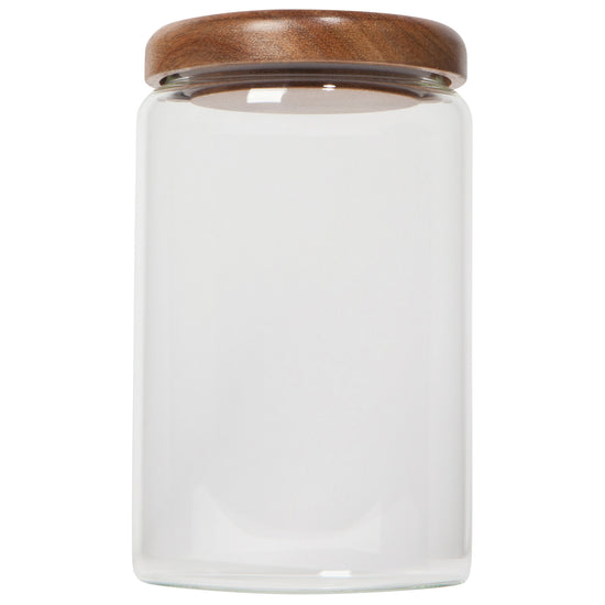 Glass Jar with Acacia wood lid - 32 oz