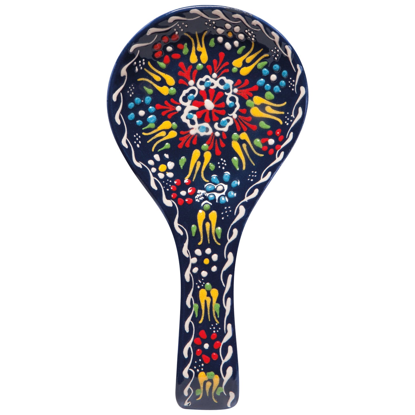 Spoon Rest - Evani Multi Azure (Turkish Hand-painted)