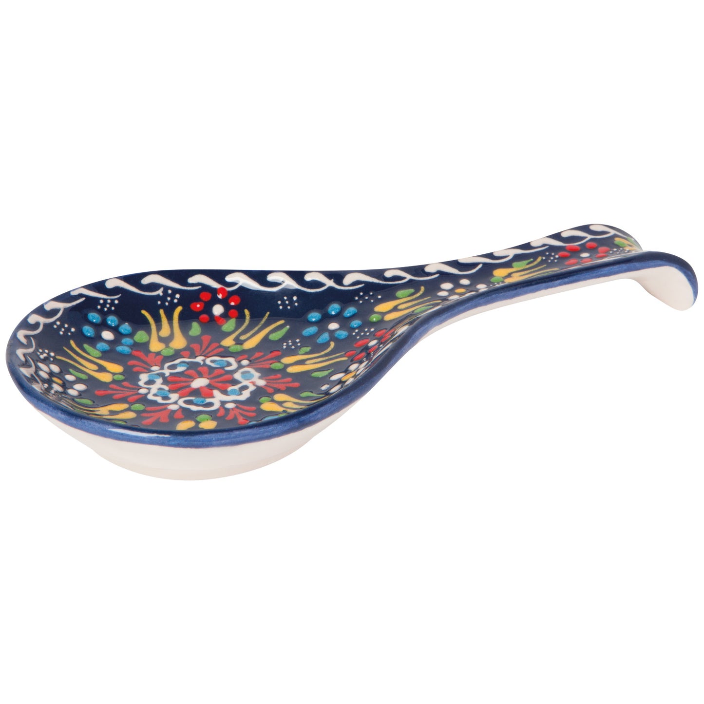 Spoon Rest - Evani Multi Azure (Turkish Hand-painted)
