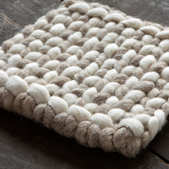 Braid Felt Wool Trivet - Flint
