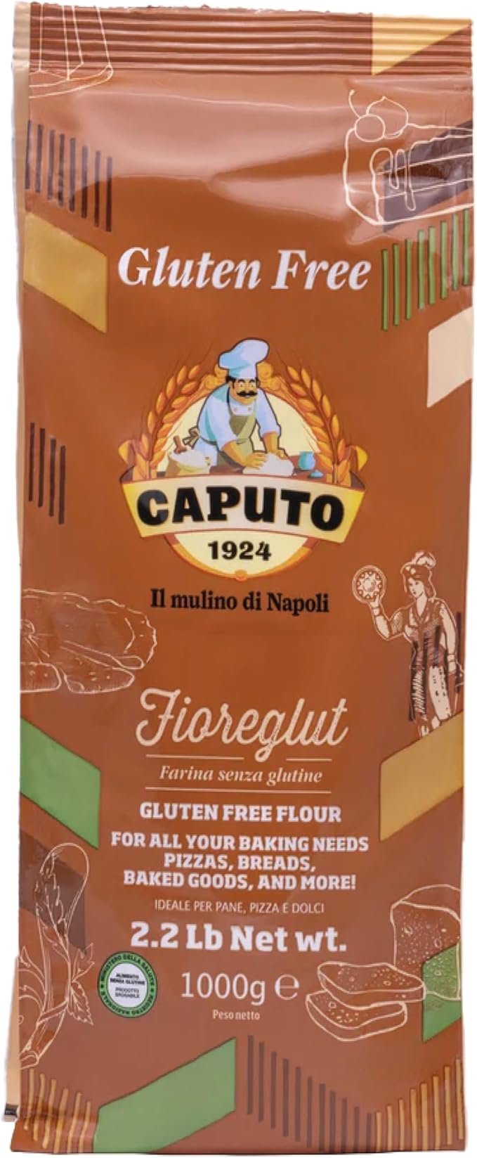 Caputo Fioreglut Gluten Free (1kg) Flour for Pizza