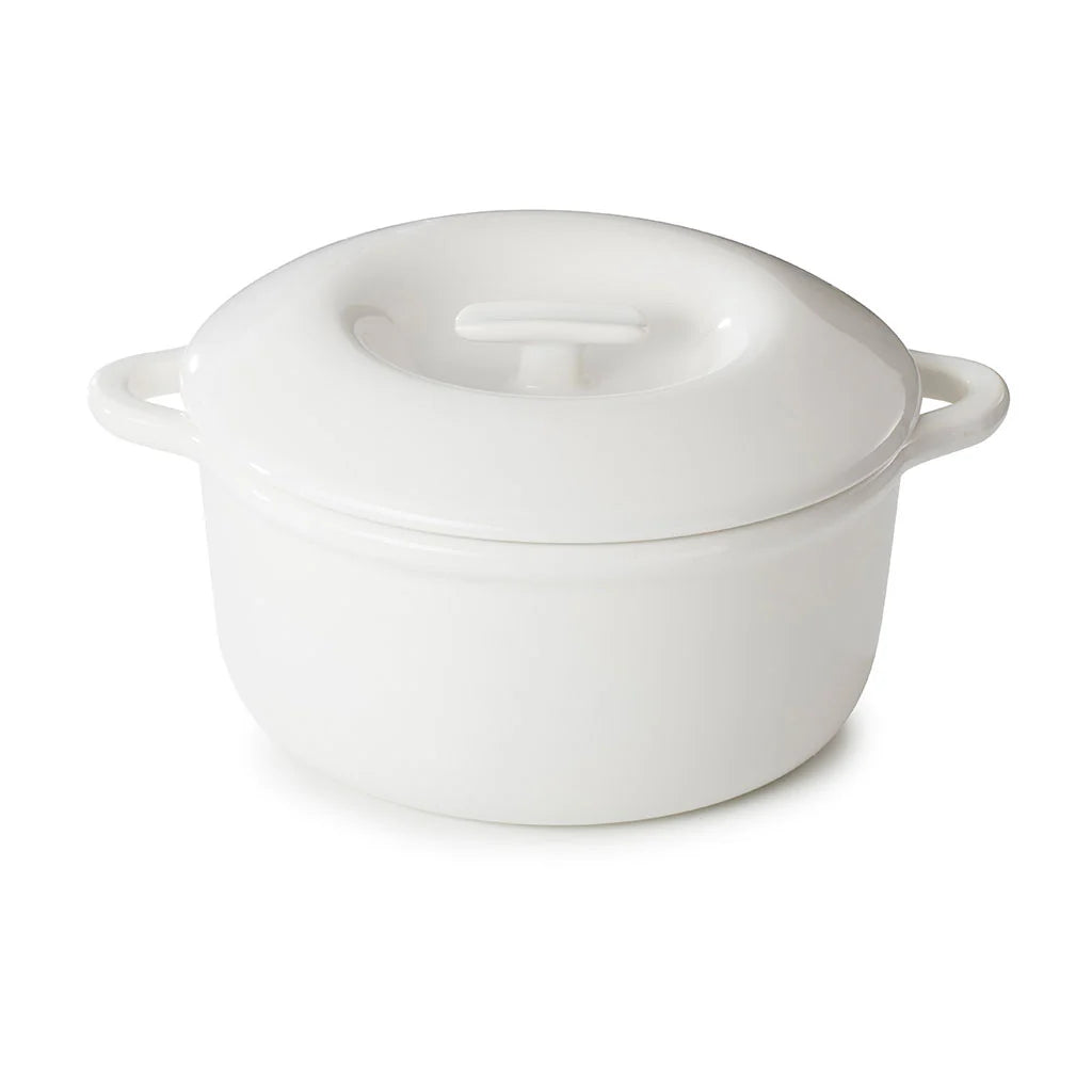 Revol Bombance Round Cocotte Alabaster White 26cm