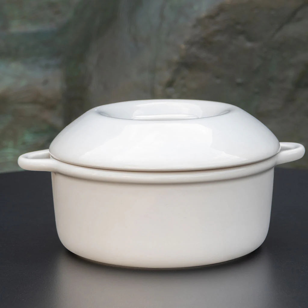 Revol Bombance Round Cocotte Alabaster White 26cm