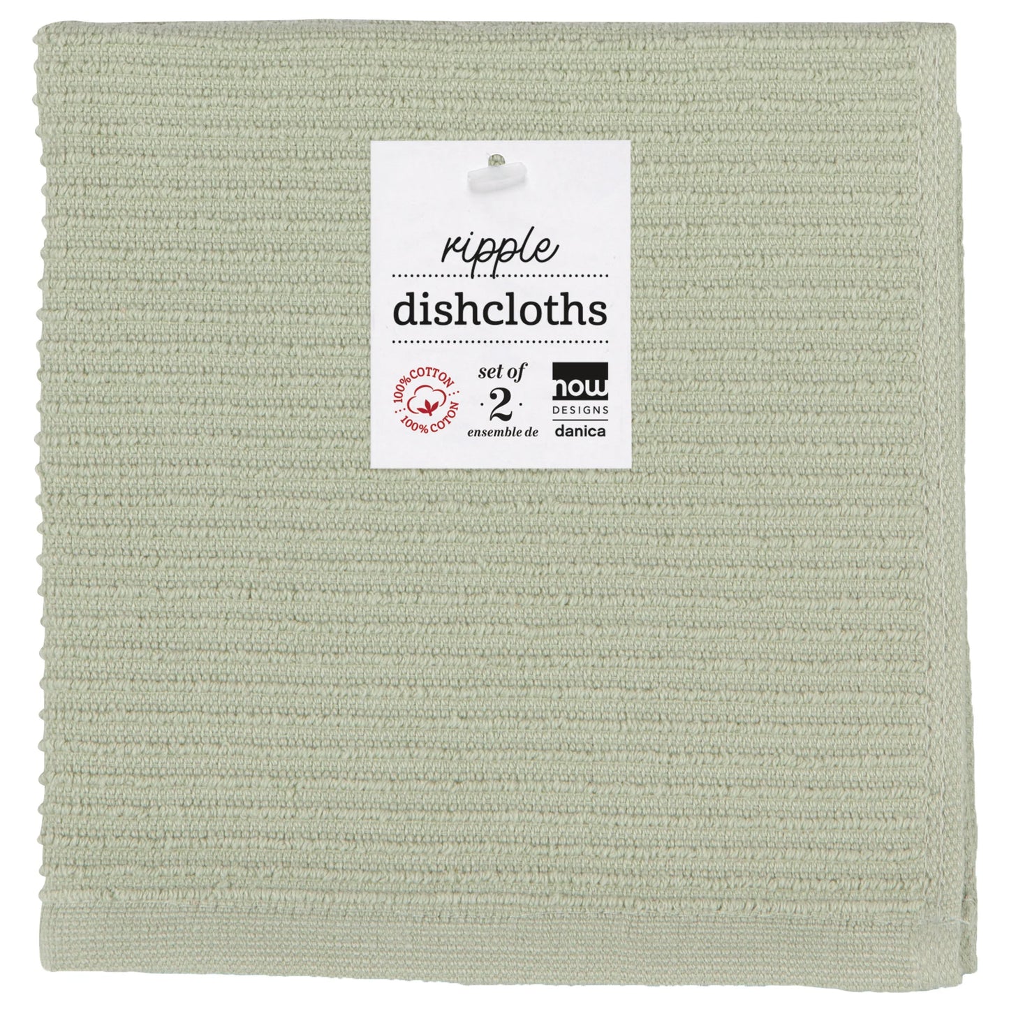 Dishcloth Ripple Set/2 - Sage