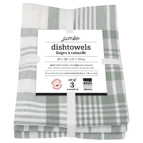 Jumbo Tea Towel Set/3 - London Grey
