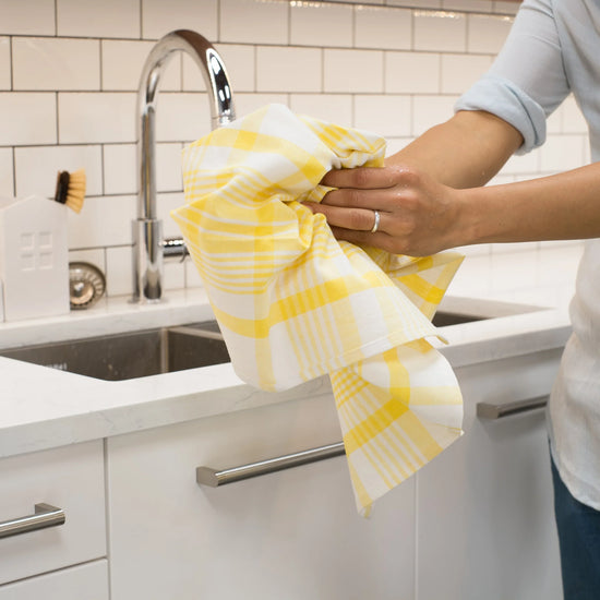 Jumbo Tea Towels Set/3 - Lemon Yellow