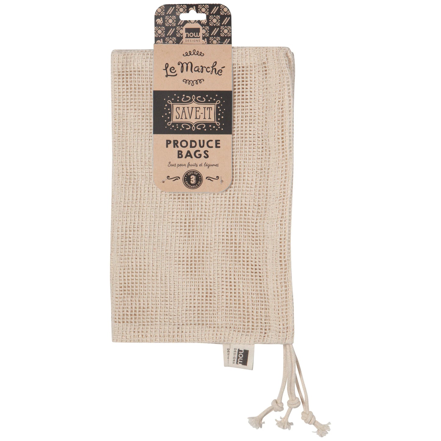 Le Marche Produce Bags s/3 Natural