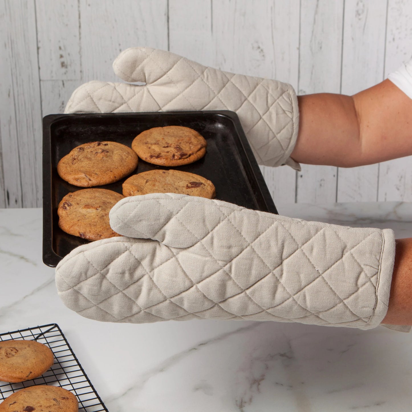 Oven Mitt - Heirloom Stonewash - Dove Grey