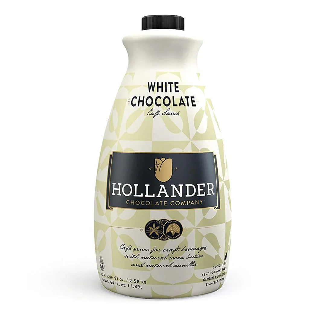 Hollander White Chocolate Cafe Sauce 64oz/1.89L