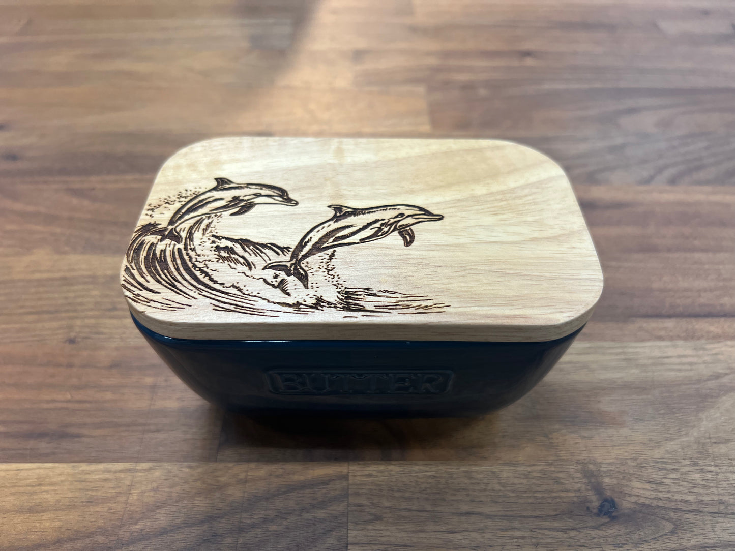 Butter Dish - Dolphin Blue