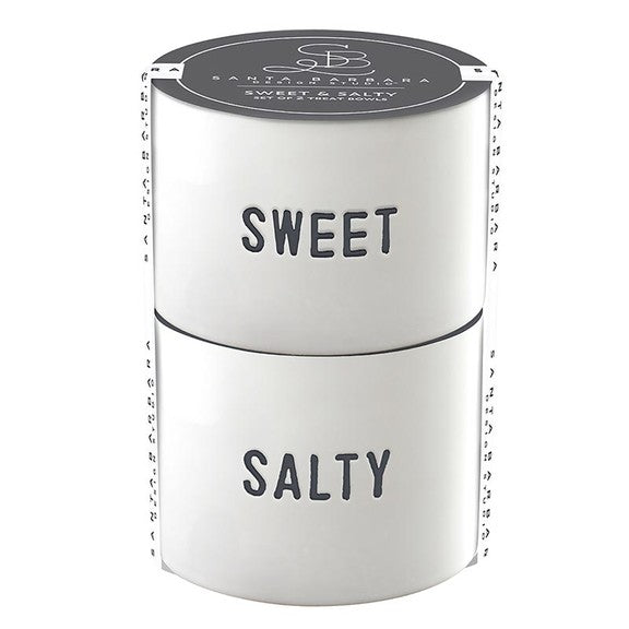 Face To Face Ceramic Bowls - Sweet & Salty - S/2