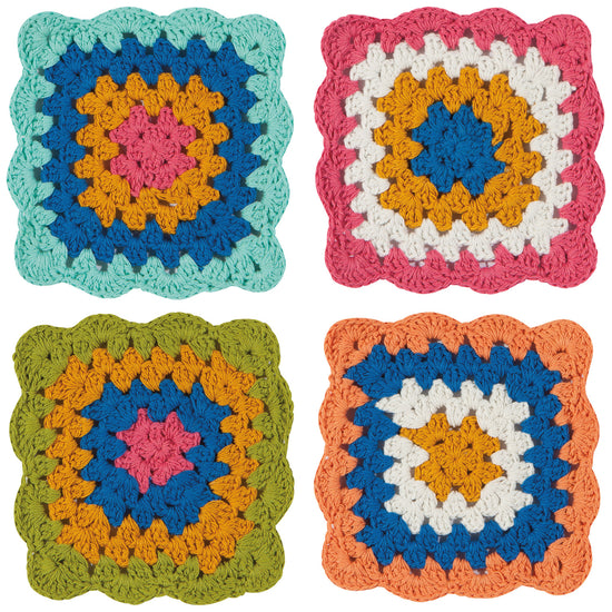 Crochet Coasters S/4 - Loop de loop (40% off at checkout)