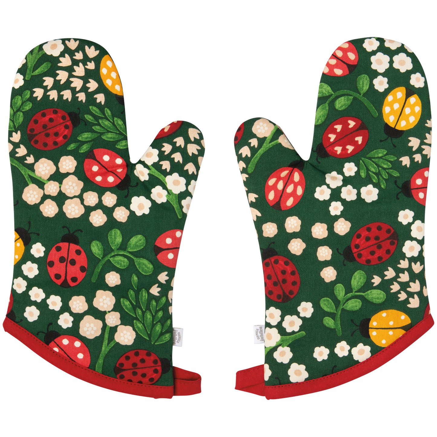 Oven Mitts Set/2 - Ladybugs