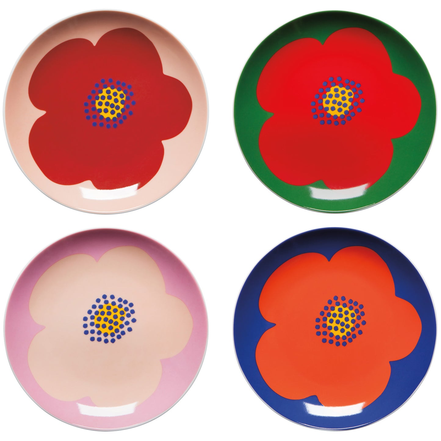 Appie Plates - Poppy Set/4