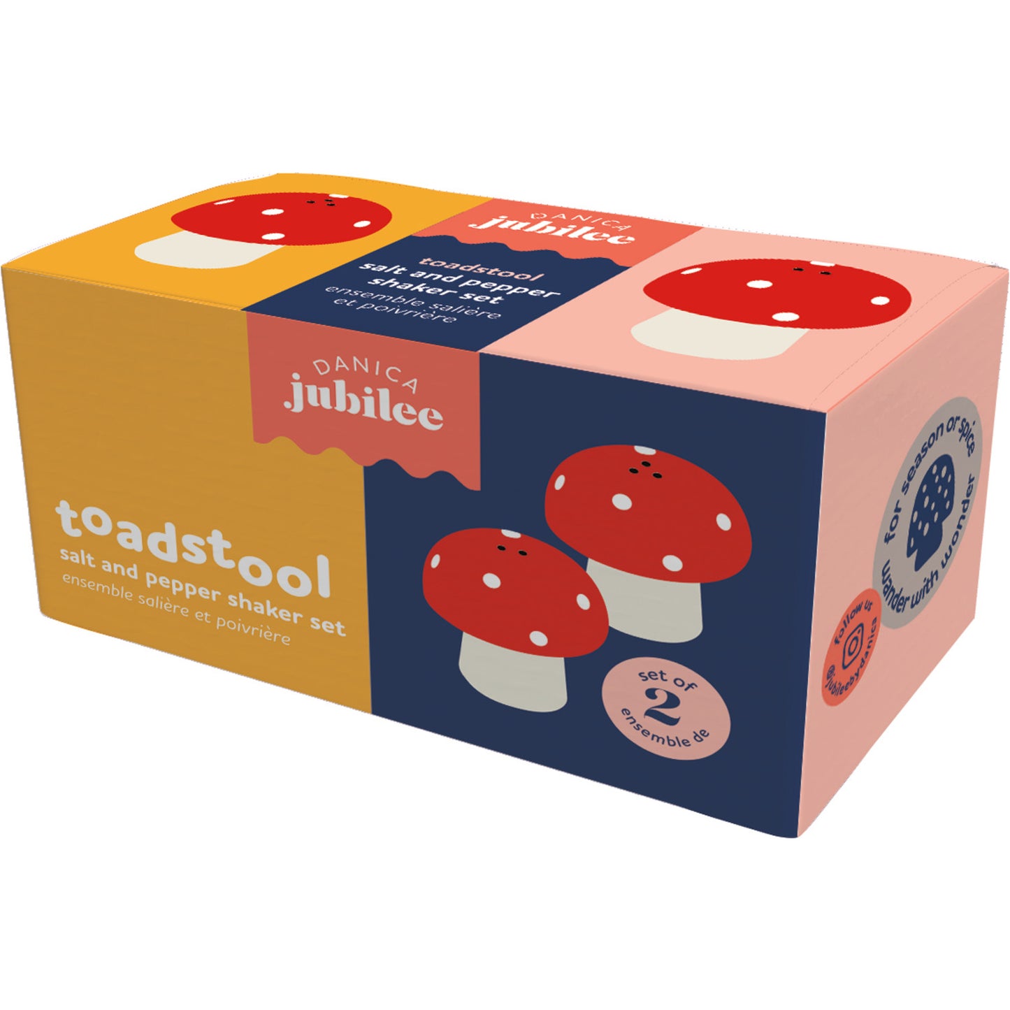 Toadstool Salt and Pepper Shakers S/2