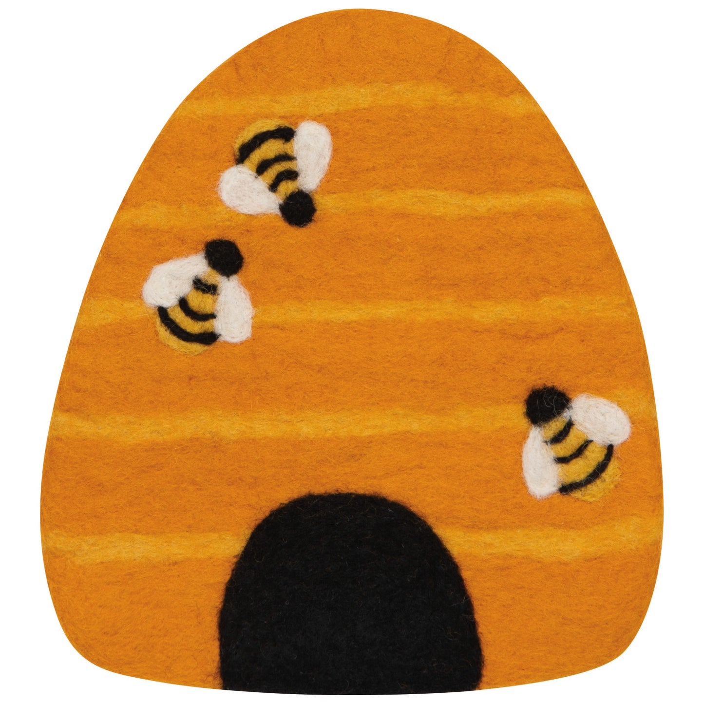 Trivet - Felted Wool - Bumblebee