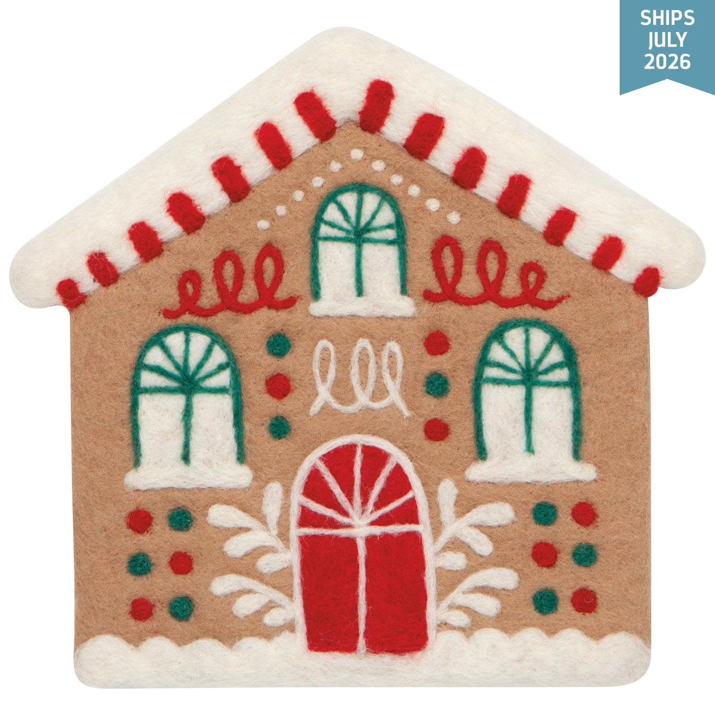 Felt Wool Trivet - Gumdrop Lane Christmas
