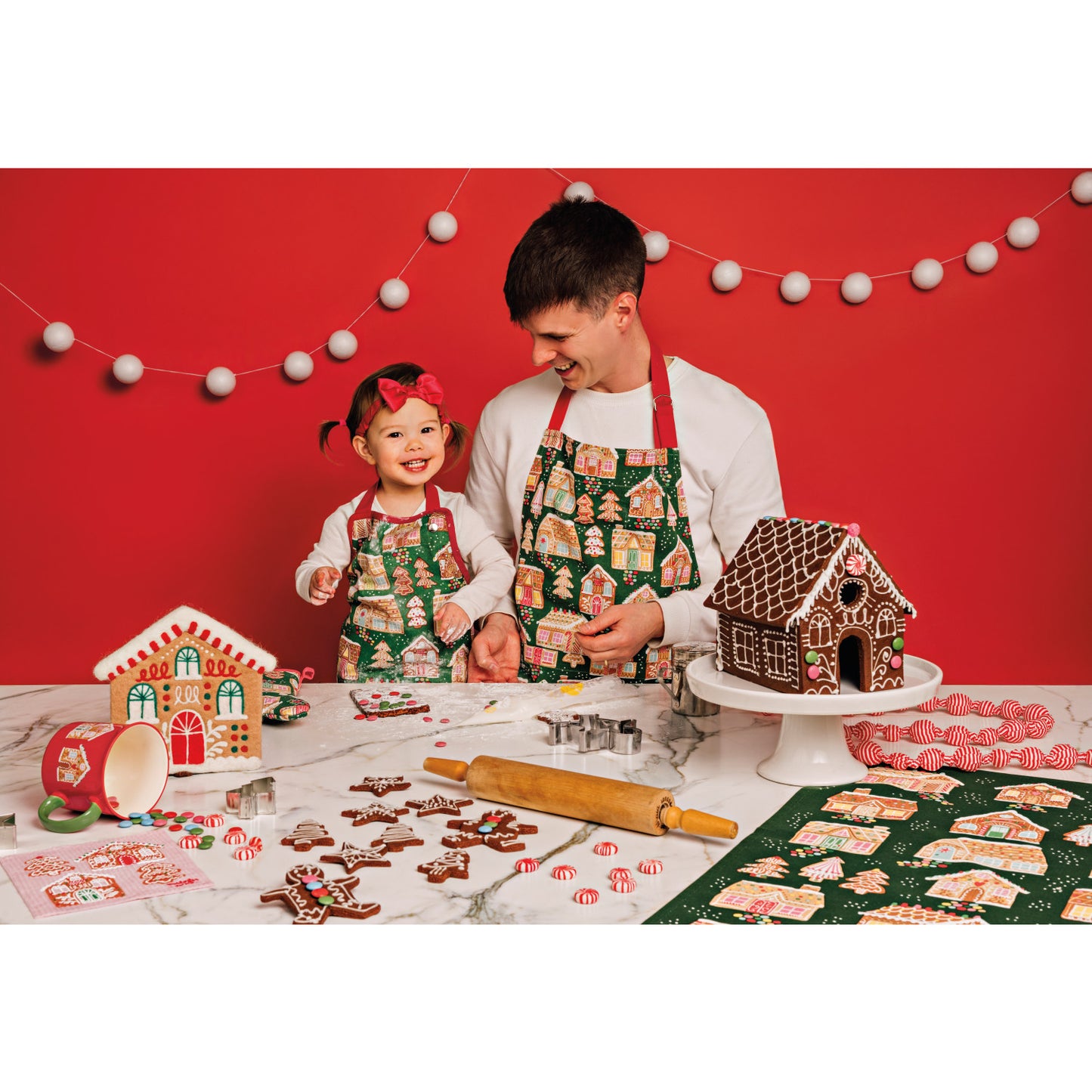 Felt Wool Trivet - Gumdrop Lane Christmas