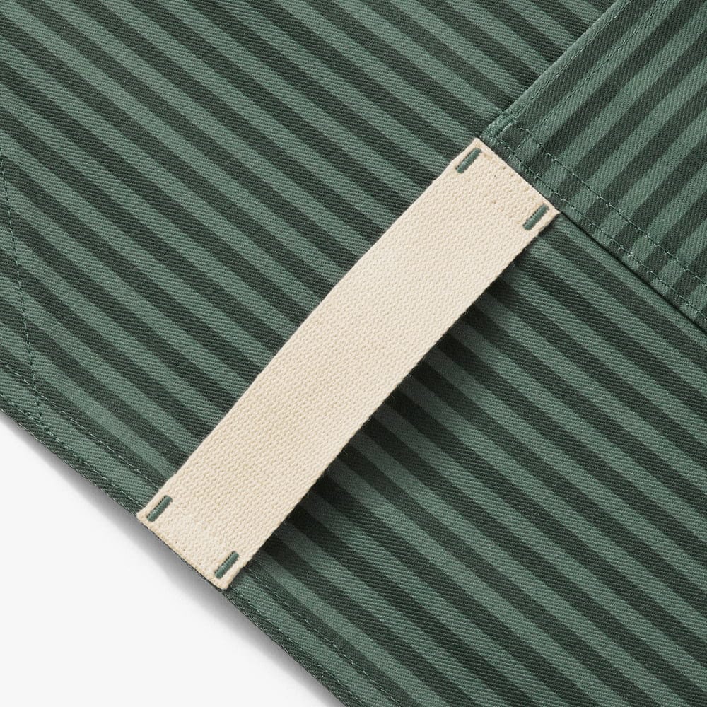 Hedley & Bennett The Essential Apron - Kale Green Stripe