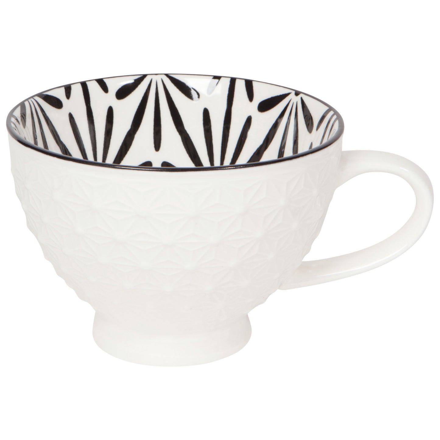 Latte Mug 14oz - White Stamped (40% off at checkout)