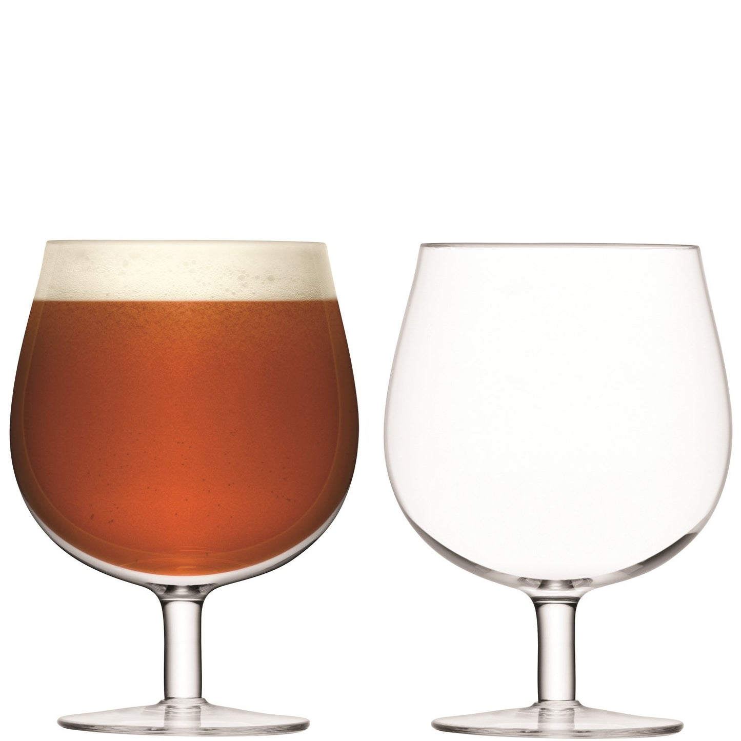 Bar Craft Beer Glass 550ml Clear X2