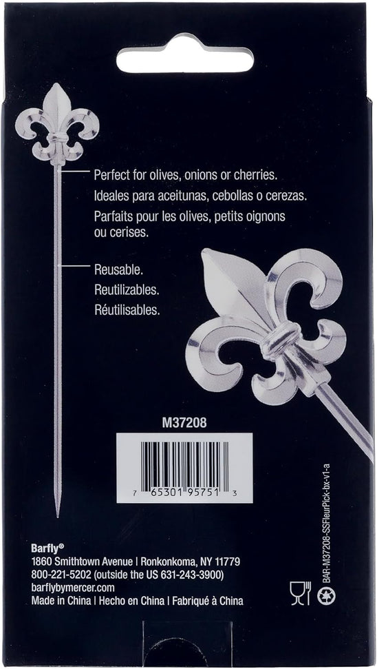 Barfly Fleur De Lis Cocktail Picks, Set/12