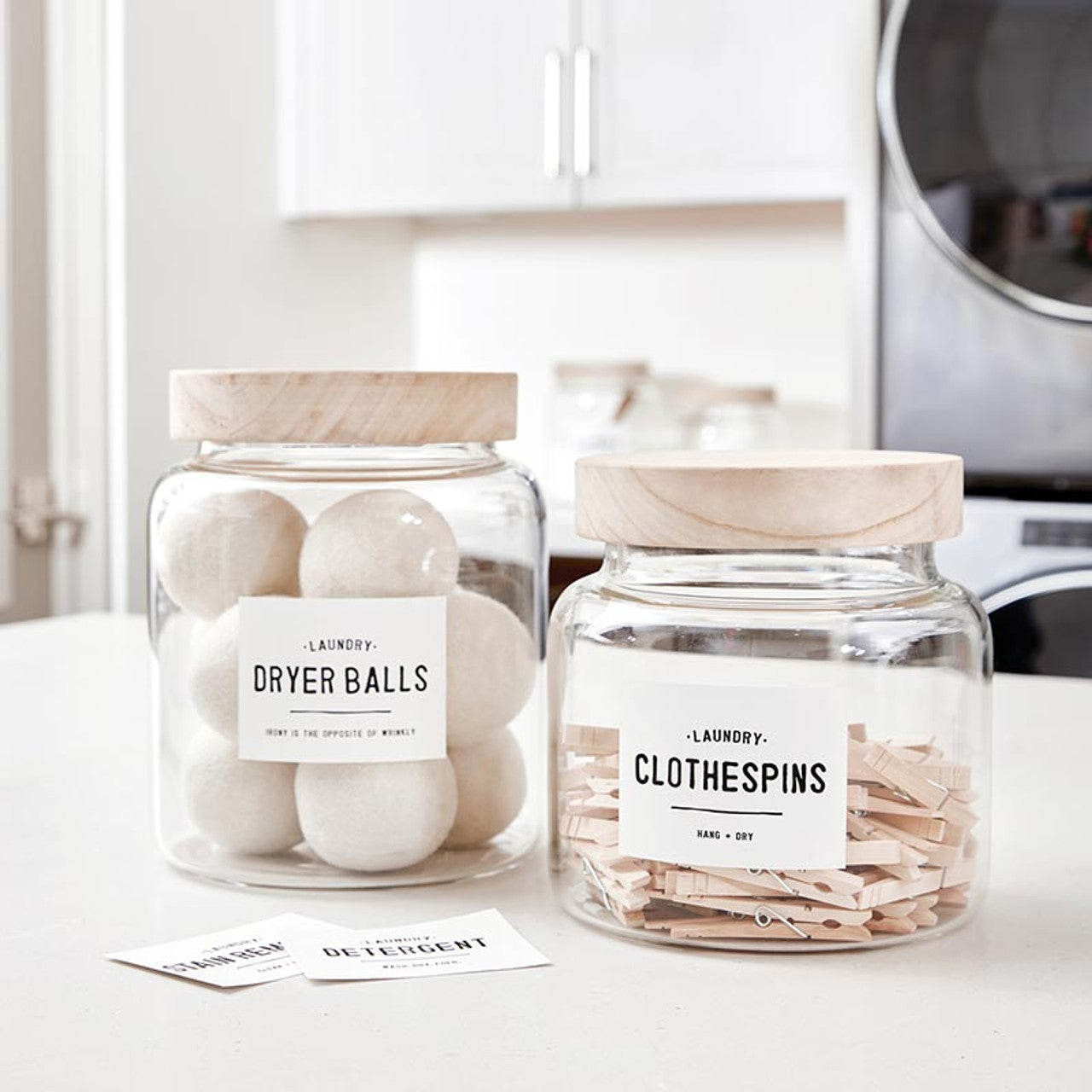 Glass Laundry Canister - Large - 142oz