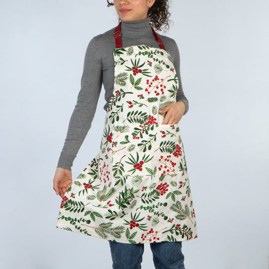 Apron - Chef -  Winterberry Christmas
