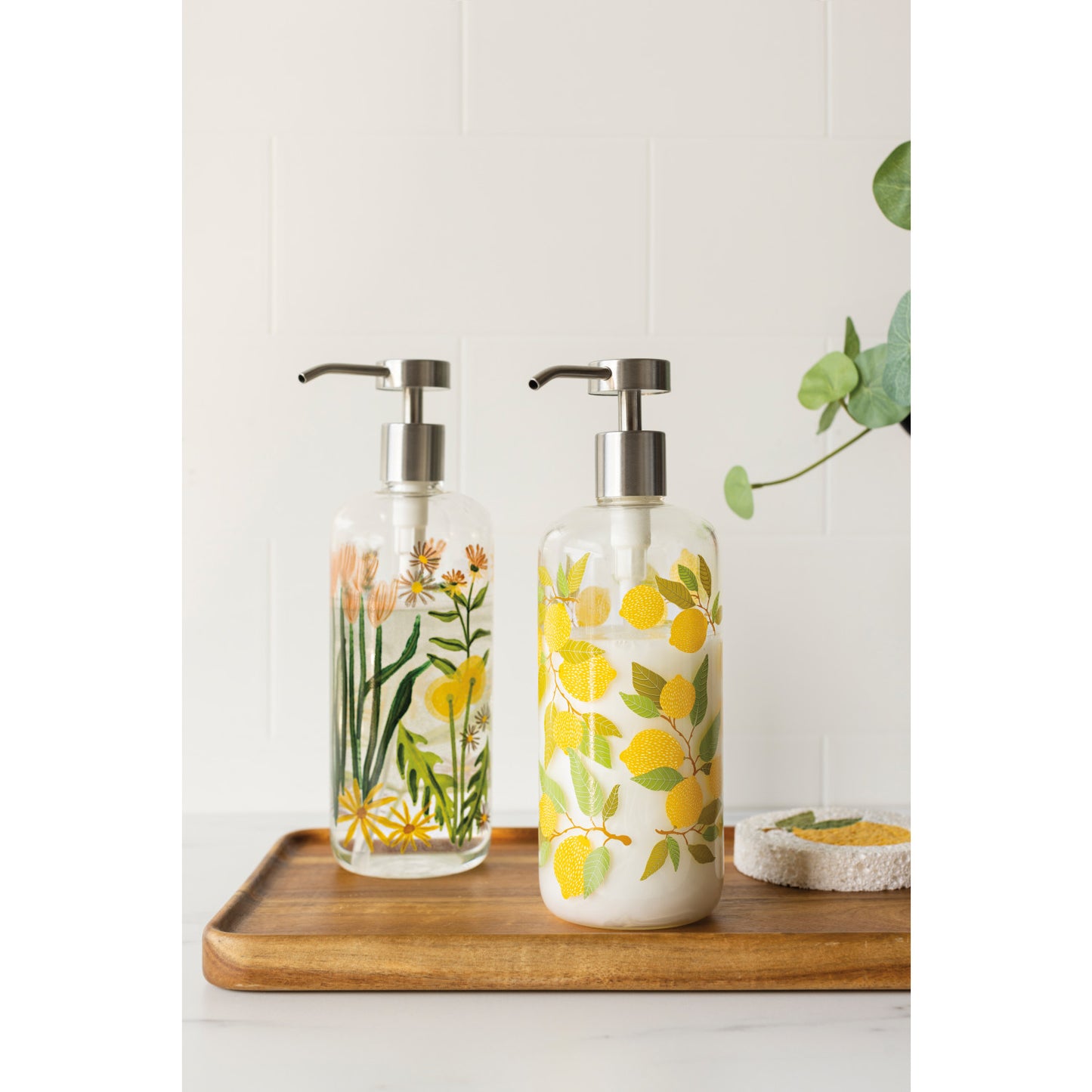 Glass Soap Pump - Bees & Blooms
