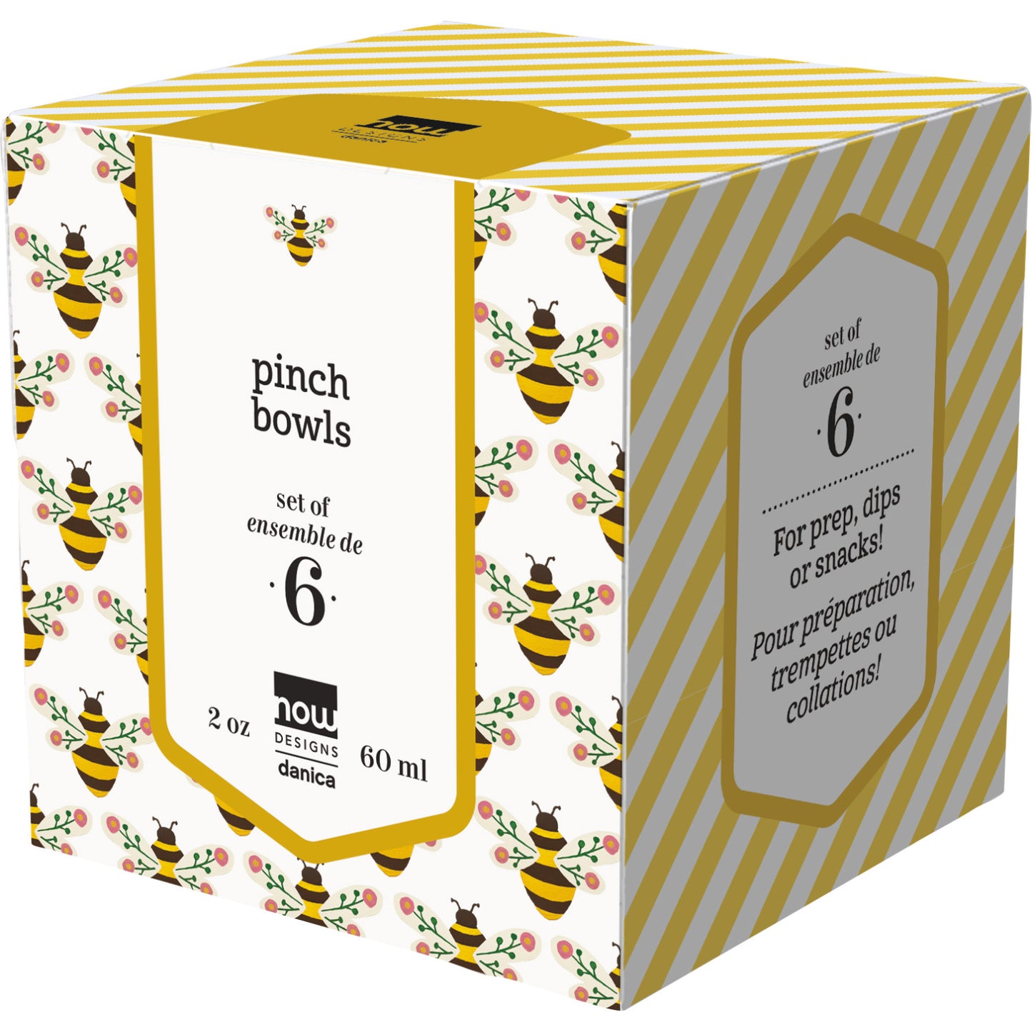 Pinch Bowl Set/6 - Bee Garden