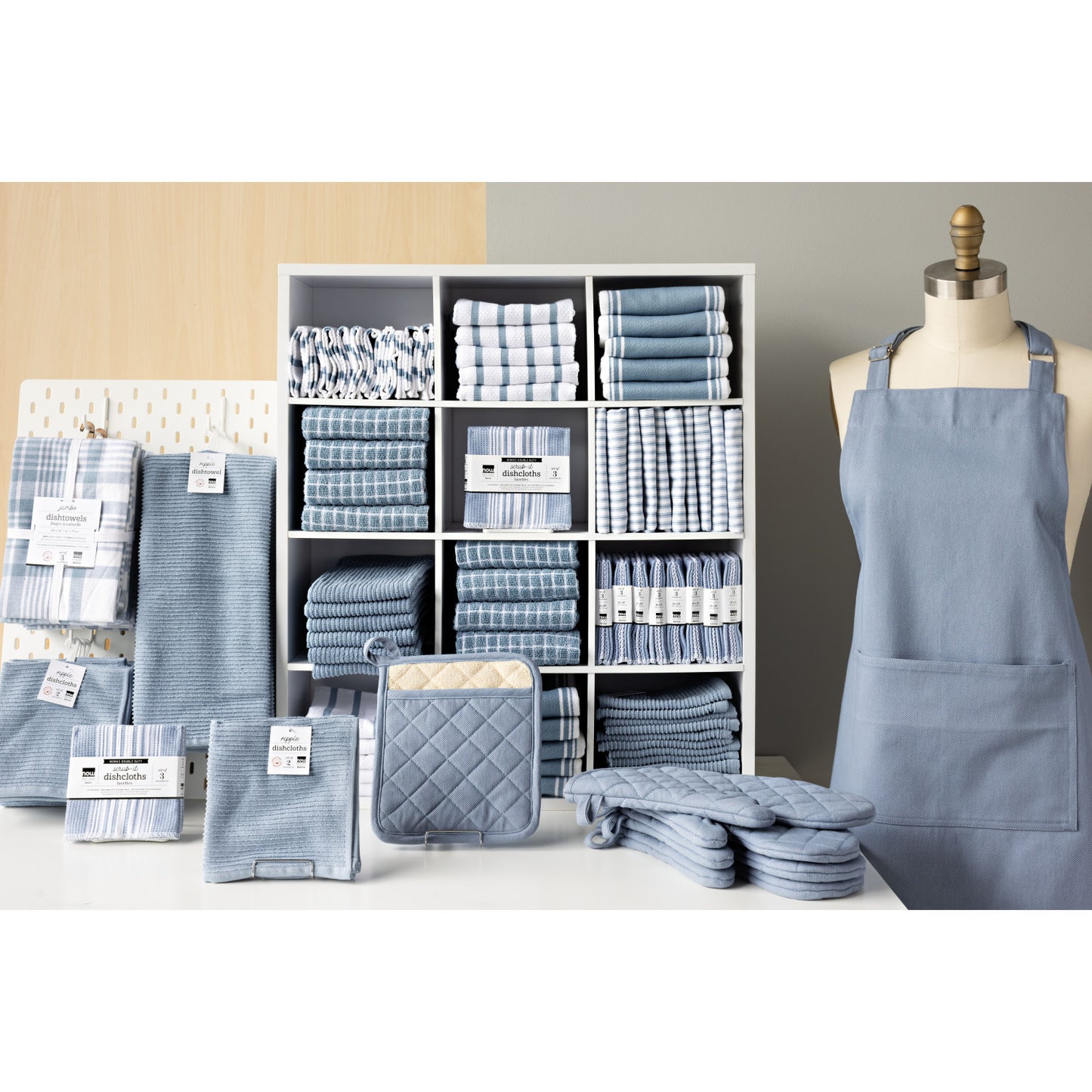 Dishcloth Ripple Set/2 - Slate Blue